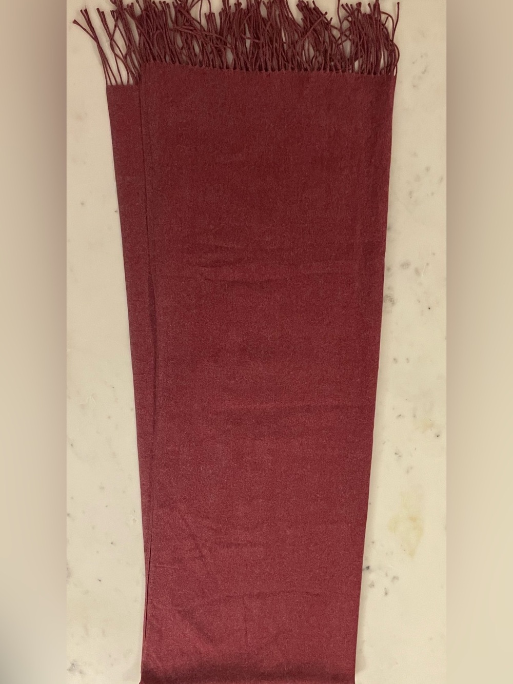 Raspberry Fringe Scarf - Picture 3 of 5